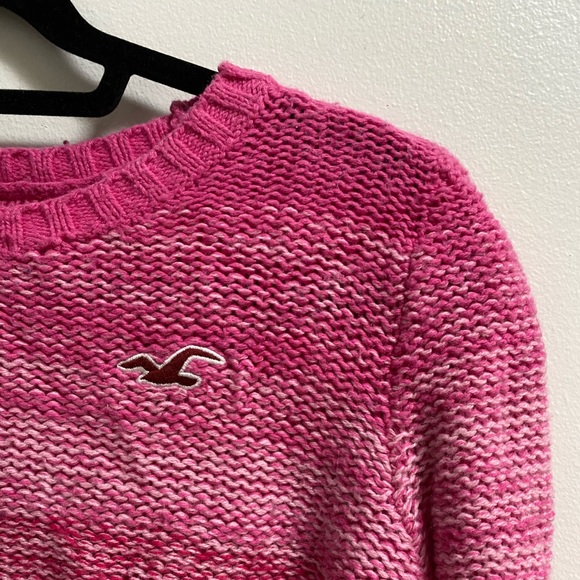Hollister Pink Ombré Marled Knit Sweater S - Picture 2 of 5